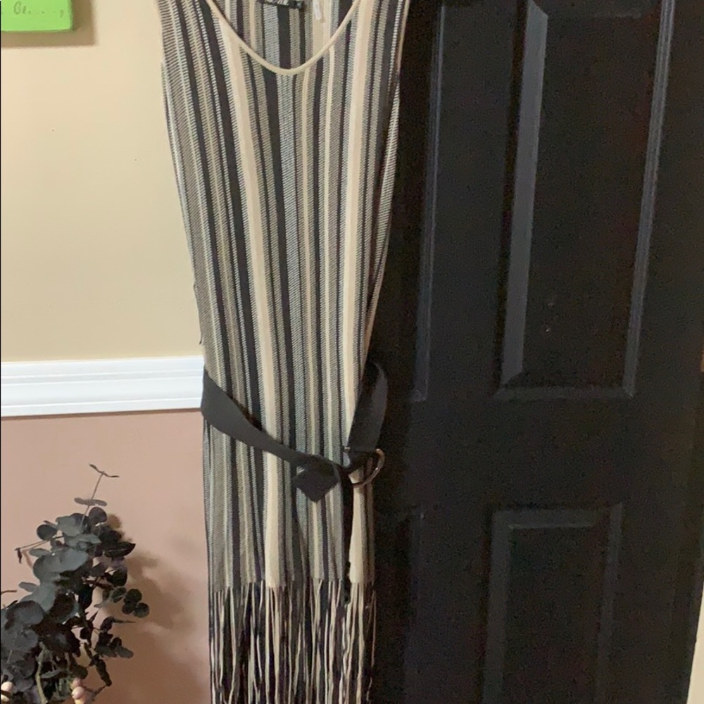Dress w fringe detail at bottom
